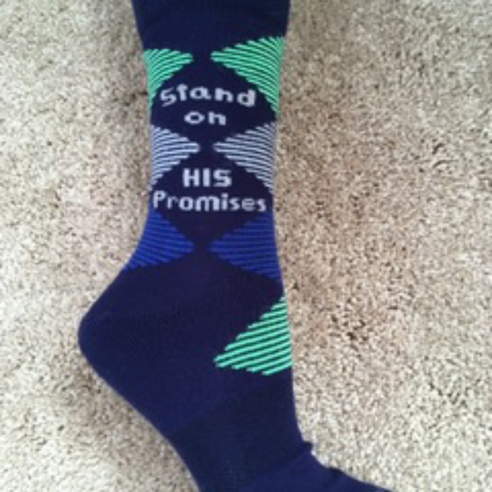 Stand On HIS Promises Crew Sock